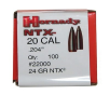 Hornady 22000 Bullets .204 30 NTX 100