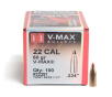 HORNADY V-Max 22 Cal .224 60Gr 100 Per Box Bullets (22281)