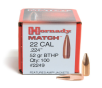 HORNADY Match 22 Cal .224 BTHP 52Gr 100 Per Box Bullets (2249)
