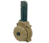 ProMag 9mm 50-Round Drum Magazine for Glock 17, 19, 26 Pistols – FDE