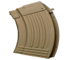 Global Ordnance 20rd Fully Ribbed 7.62x39mm Fits AK-47 Flat Dark Earth Steel