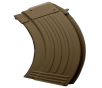 Global Ordnance 30rd Fully Ribbed 7.62x39mm Fits AK-47 Flat Dark Earth Steel