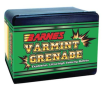 Barnes Varmint Grenade Bullets Lead Free .22 Caliber .224 Diameter 50 Grain 1:10 Inch Twist Or Faster Recommended 250 Per Box, NOT AMMO THESE ARE RELOADING BULLETS