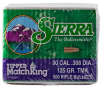 Sierra Reloading Bullets Match .308 Diameter 125gr, Tipped Match King, 500/Box, NOT AMMO THESE ARE RELOADING BULLETS