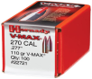 Hornady V-Max .277 Diameter 110gr, V-Max, 100/Box, NOT AMMO THESE ARE RELOADING BULLETS