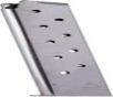 Mec-Gar 1911 Govt Handgun Magazine .45 ACP HT Nickel 10/rd