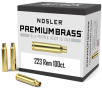 Nosler Premium Brass, Nos 10098 Custom Brass 223 Rem 100 - FAST FLAT RATE SHIPPING!