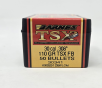 Barnes 30 Cal (.308 Dia) Reloading Bullets Copper TSX B30341 110 Grain Flat Base Hollow Point 50 Pieces