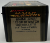 Barnes 6mm (.243 Dia) Reloading Bullets Match Burner B30864 112 Grain Boat Tail Hollow Point 100 Pieces