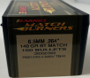 Barnes 6.5mm (.264 Dia) Reloading Bullets Match Burner B30230 140 Grain Boat Tail Hollow Point 100 Pieces