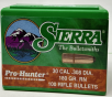 Sierra 30 Cal (.308 Dia) Reloading Bullets Pro Hunter SRAA2170 180 Grain Round Nose Soft Point 100 Pieces