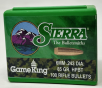 Sierra 6mm (.243 Dia) Reloading Bullets Gameking SRAA1530 85 Grain Hollow Point Boat Tail 100 Pieces