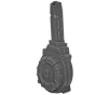ProMag Drum Magazine, 45 ACP, 40 Rounds, Fits Glock 21, Polymer, Black