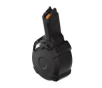 Magpul PMAG D-50 EV-9 CZ Scorpion EVO 3 9mm 50 Round Drum Magazine, Black - MAG1035-BLK