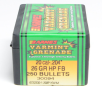 Barnes .204 Diameter 26 Grain Hollow Point Flat Base Varmint Grenade Bullets