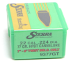 Sierra .224 Diameter 77 Grain Boat Tail Hollow Point With Cannelure MatchKing Bullets