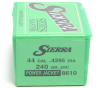 Sierra .429 Diameter 240 Grain Jacketed Hollow Point Sports Master 100 Count Bullets