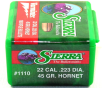 Sierra .223 Diameter 45 Grain Semi Point Varminter 100 Count Bullets (22 Hornet)