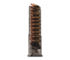 ETS Carbon Smoke 19 Round Magazine 9mm Luger Glock 43X, 48 SMK-GLK-43X-19