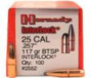 Hornady InterLock Bullets .25 cal .257" 117 gr BTSP 100/ct