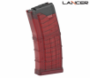 Lancer L5AWM AR-15 30 Round Translucent Red Magazine