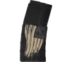 Lasered AR-15 Tattered Flag 30 Round 223 Remington/5.56 NATO Magazine - Black