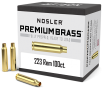 Premium Brass 223 Remington Unprimed Reloading Cases - 100 Round Box